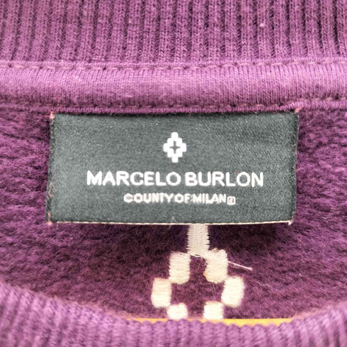 マルセロバーロン MARCELO BURLON 再構築デザインプリントスウェット メンズ JPN:M